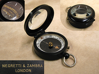 Rare Negretti & Zambra 'Prospecting Compass' with Barker patent no 12777